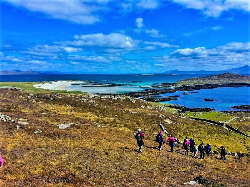 Walking Inishbofin Island including transport from Cleggan. Galway. Self-guided.