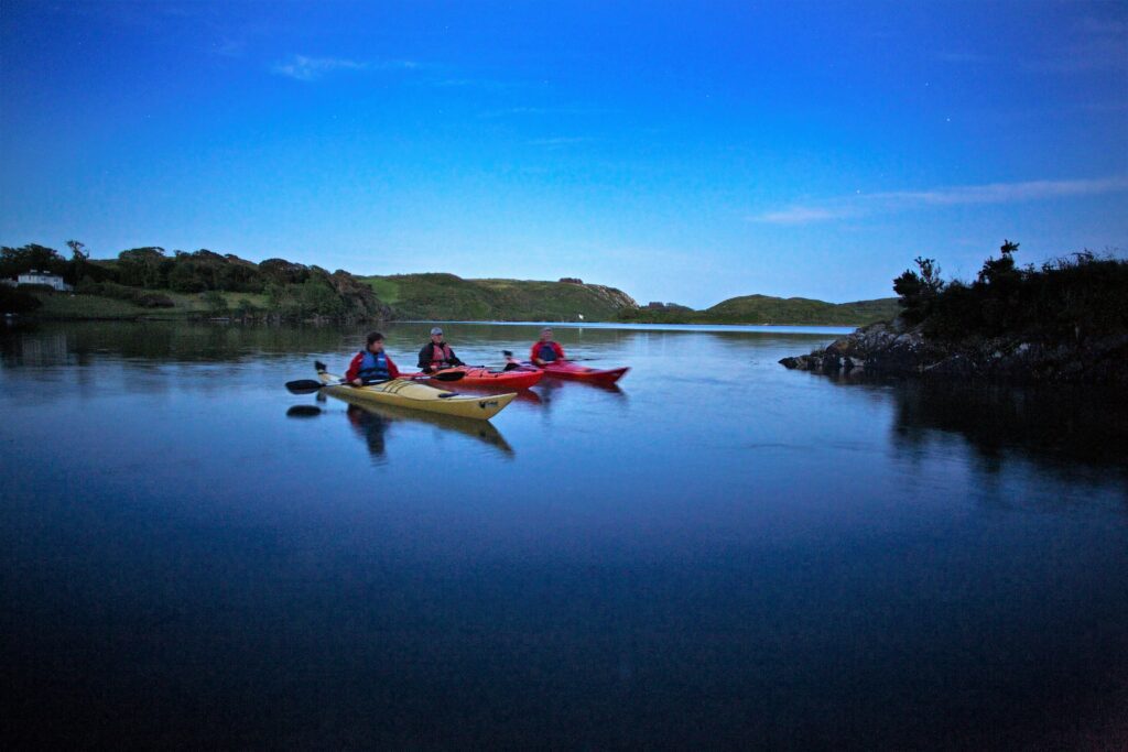 Moonlight / Starlight Lough Hyne kayaking. West Cork. Guided.