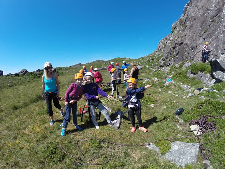 Rock climbing & abseiling in Connemara. Galway. Guided.