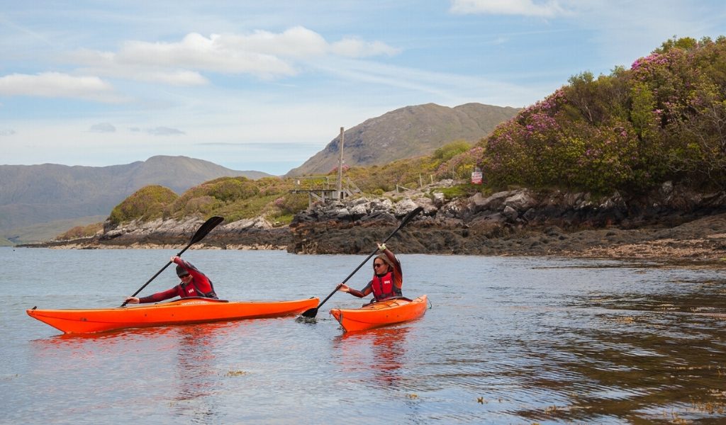 Kayaking in the Killary Fjord. Galway. Guided.