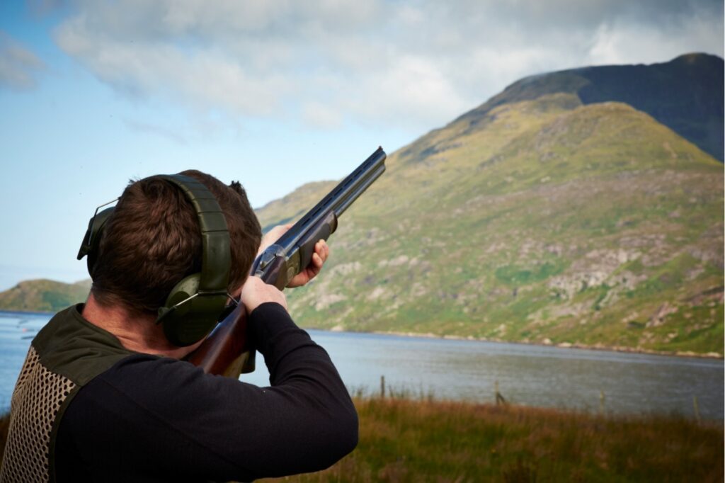 Clay pigeon shooting. Galway, Guided.