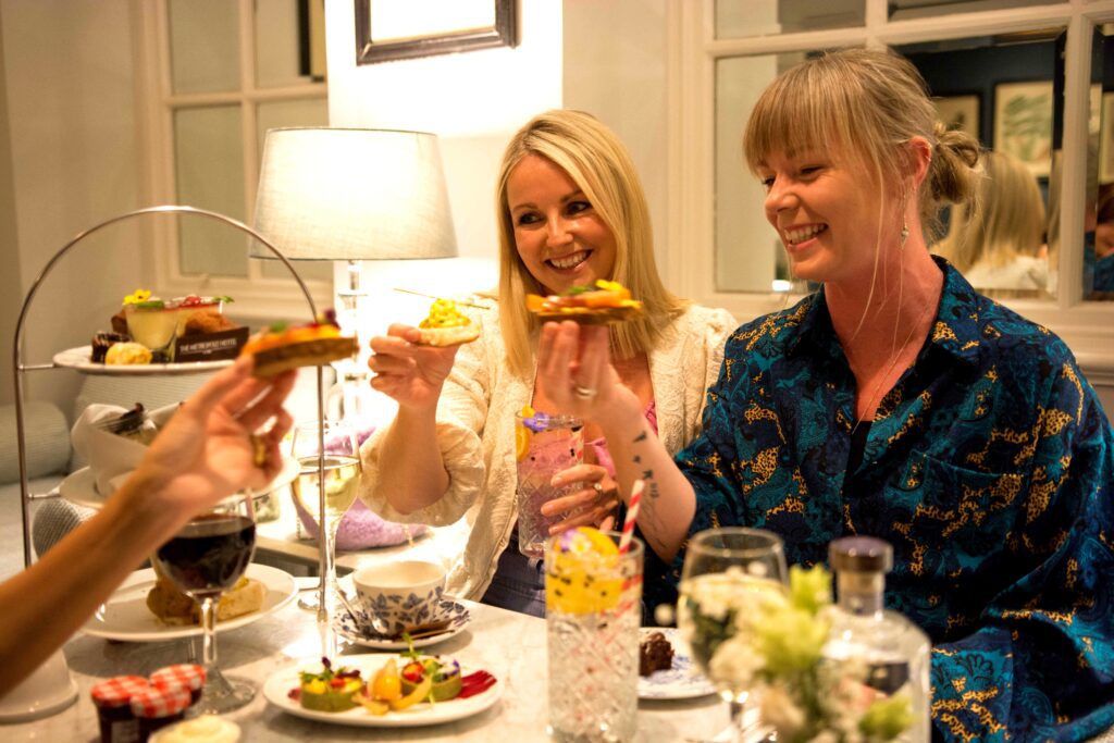 Enjoying Afternoon tea sweet and savoury treats hidden heartlands Ireland