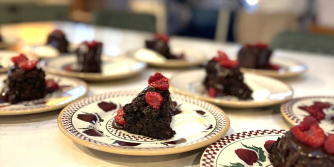 Irish desserts, homemade on farm Ireland