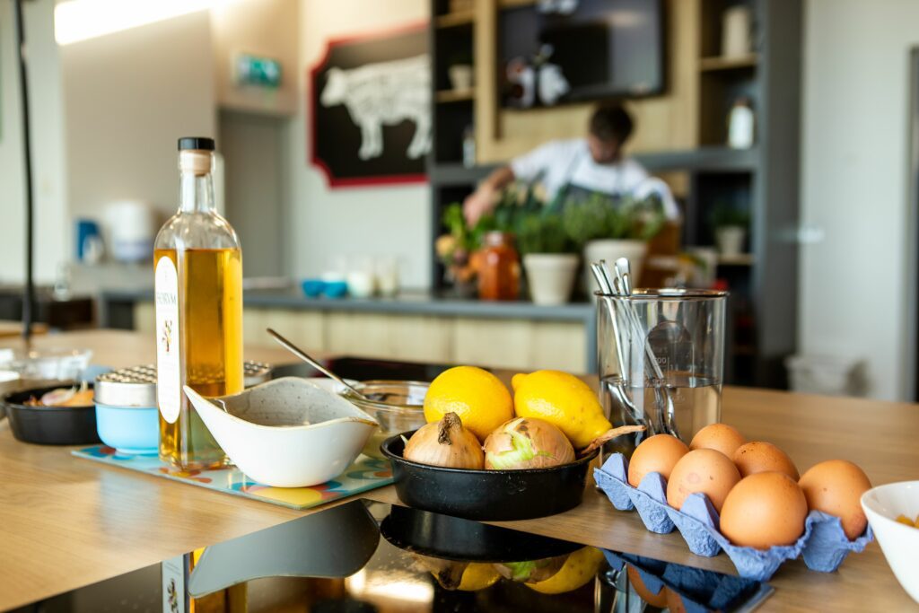 Setup for cooking class, Hidden Heartlands Ireland med size