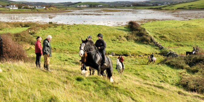 Beautiful beach and Countryside Horse-riding County Mayo Ireland